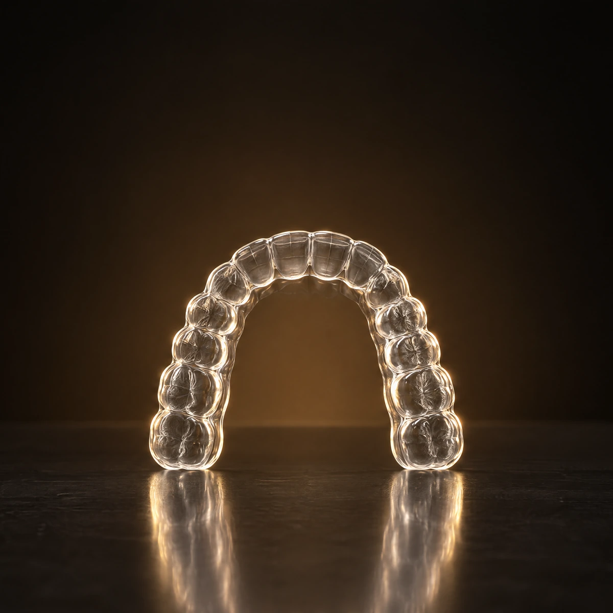 Illustration of a clear aligner